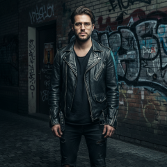 Ray-Ban Aviator Large Metal RB3025 001/5F - Fotografija z informativnim prikazom očal je ustvarjena z umetno inteligenco.