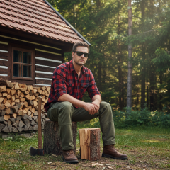 Occhiali da sole Ray-Ban RB2132 - 6052 - La foto è solamente a scopo illustrativo ed è stata generata da intelligenza artificiale.