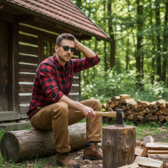 Ray-Ban Round Fleck RB2447 - 901 - La foto è solamente a scopo illustrativo ed è stata generata da intelligenza artificiale.