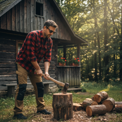 Ray-Ban Clubmaster RB3016 - W0366 - La foto è solamente a scopo illustrativo ed è stata generata da intelligenza artificiale.