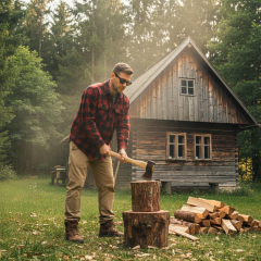 Ray-Ban WAYFARER RB4340 710/51 - Fotografija z informativnim prikazom očal je ustvarjena z umetno inteligenco.