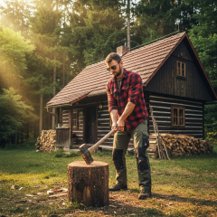 Ray-Ban Outdoorsman RB3030 L9500 - La foto è solamente a scopo illustrativo ed è stata generata da intelligenza artificiale.