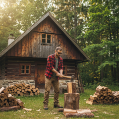 Ray-Ban Wayfarer Folding Classic RB4105 710 - La foto è solamente a scopo illustrativo ed è stata generata da intelligenza artificiale.