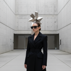 Prada PR 08YS 1AB5S0 - Fotografija s informativnim prikazom naočala kreirana je pomoću umjetne inteligencije.