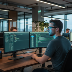 Polaroid PLD D448 08A - Fotografija z informativnim prikazom očal je ustvarjena z umetno inteligenco.