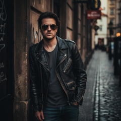 Ray-Ban Aviator Large Metal RB3025 - 001/57 - Fotografija s informativnim prikazom naočala kreirana je pomoću umjetne inteligencije.