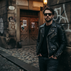 Occhiali da sole Ray-Ban Justin RB4165 - 865/T5 POL - La foto è solamente a scopo illustrativo ed è stata generata da intelligenza artificiale.