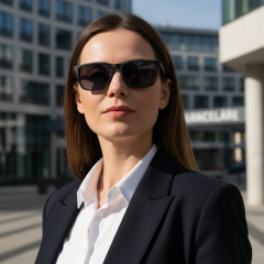 Hugo Boss Boss 0921/S 807/IR - Fotografija s informativnim prikazom naočala kreirana je pomoću umjetne inteligencije.