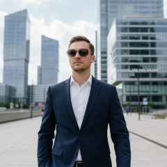 Hugo Boss Boss 1781/S 8KB/HA - La foto è solamente a scopo illustrativo ed è stata generata da intelligenza artificiale.