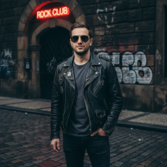 Ray-Ban Aviator Full Color RB3025JM 919632 - Fotografija s informativnim prikazom naočala kreirana je pomoću umjetne inteligencije.