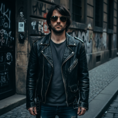 Ray-Ban Aviator Large Metal RB3025 - 001/33 - Fotografija s informativnim prikazom naočala kreirana je pomoću umjetne inteligencije.