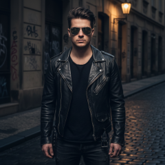 Ray-Ban Aviator RB3025 003/59 - La foto è solamente a scopo illustrativo ed è stata generata da intelligenza artificiale.