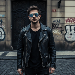 Ray-Ban Aviator RB3025 019/W3 - Fotografija s informativnim prikazom naočala kreirana je pomoću umjetne inteligencije.