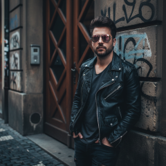 Occhiali da sole Ray-Ban Original Aviator RB3025 - 019/Z2 - La foto è solamente a scopo illustrativo ed è stata generata da intelligenza artificiale.