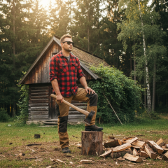 Ray-Ban Boyfriend RB4147 601/87 - La foto è solamente a scopo illustrativo ed è stata generata da intelligenza artificiale.