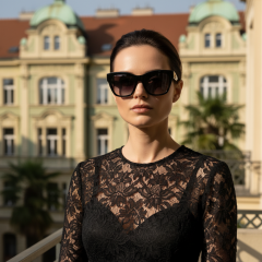 Dolce & Gabbana DG4384 501/8G - Fotografija z informativnim prikazom očal je ustvarjena z umetno inteligenco.