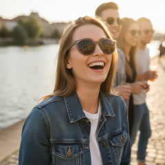 Guess GU00023 20A - Fotografija z informativnim prikazom očal je ustvarjena z umetno inteligenco.