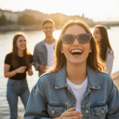 Guess GU7873 01B - Fotografija s informativnim prikazom naočala kreirana je pomoću umjetne inteligencije.