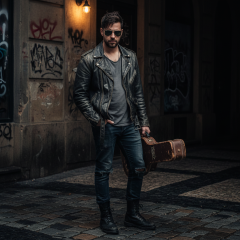 Ray-Ban Aviator Large Metal RB3025 - L0205 - Fotografija s informativnim prikazom naočala kreirana je pomoću umjetne inteligencije.