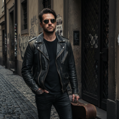 Ray-Ban ROUND METAL RB3447 9002A6 - La foto è solamente a scopo illustrativo ed è stata generata da intelligenza artificiale.