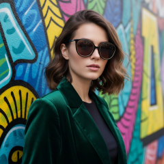 Gucci GG1076S 002 - La foto è solamente a scopo illustrativo ed è stata generata da intelligenza artificiale.