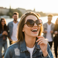 Guess GU7747 52F - Fotografija s informativnim prikazom naočala kreirana je pomoću umjetne inteligencije.