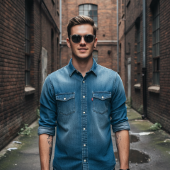 Guess GU00023 20A - Fotografija z informativnim prikazom očal je ustvarjena z umetno inteligenco.