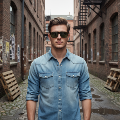 Guess GU00056 53N - Fotografija s informativnim prikazom naočala kreirana je pomoću umjetne inteligencije.