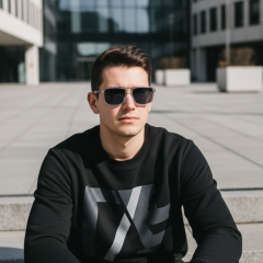 Hugo Boss HG 1383/S KB7/KU - Fotografija s informativnim prikazom naočala kreirana je pomoću umjetne inteligencije.