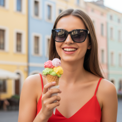 Love Moschino MOL087/S 807/9O - Fotografija z informativnim prikazom očal je ustvarjena z umetno inteligenco.