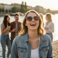 Guess GU7742 57G - Fotografija s informativnim prikazom naočala kreirana je pomoću umjetne inteligencije.